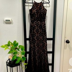 Long black gown